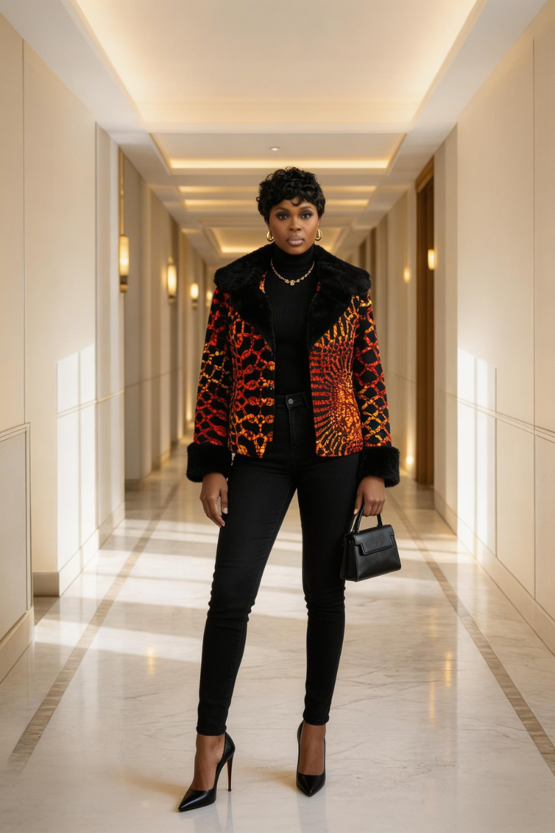 ZURI ANKARA FUR JACKET