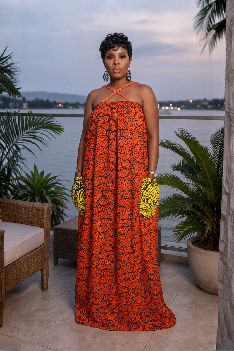 OCEAN-BREEZE FLOWY MAXI