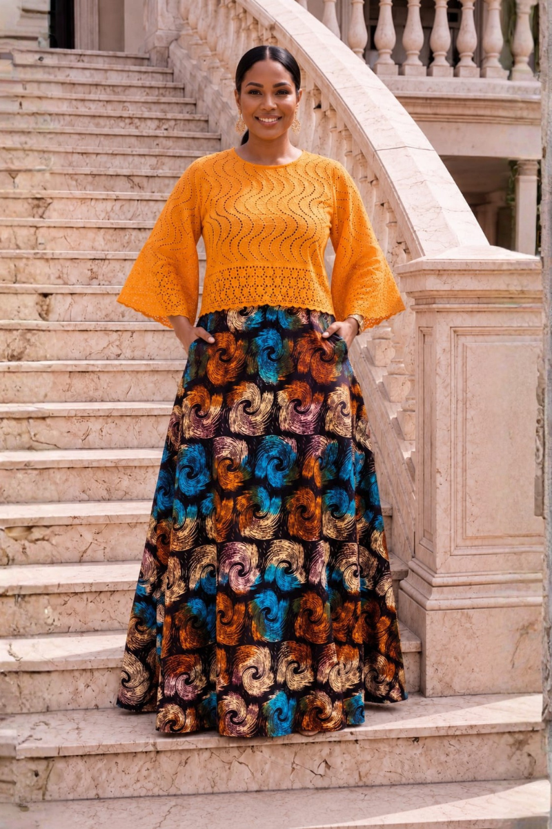 Ola Cropped Set /ORANGE
