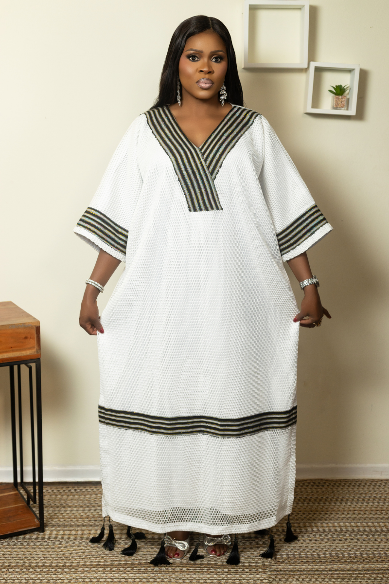 REGAL KAFTAN/WHITE