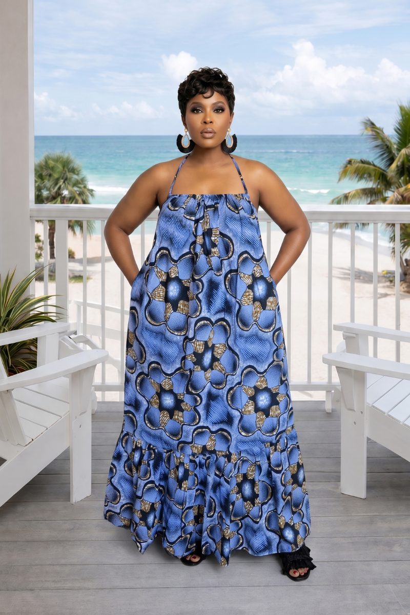 ETHNIC MAXI DRESS