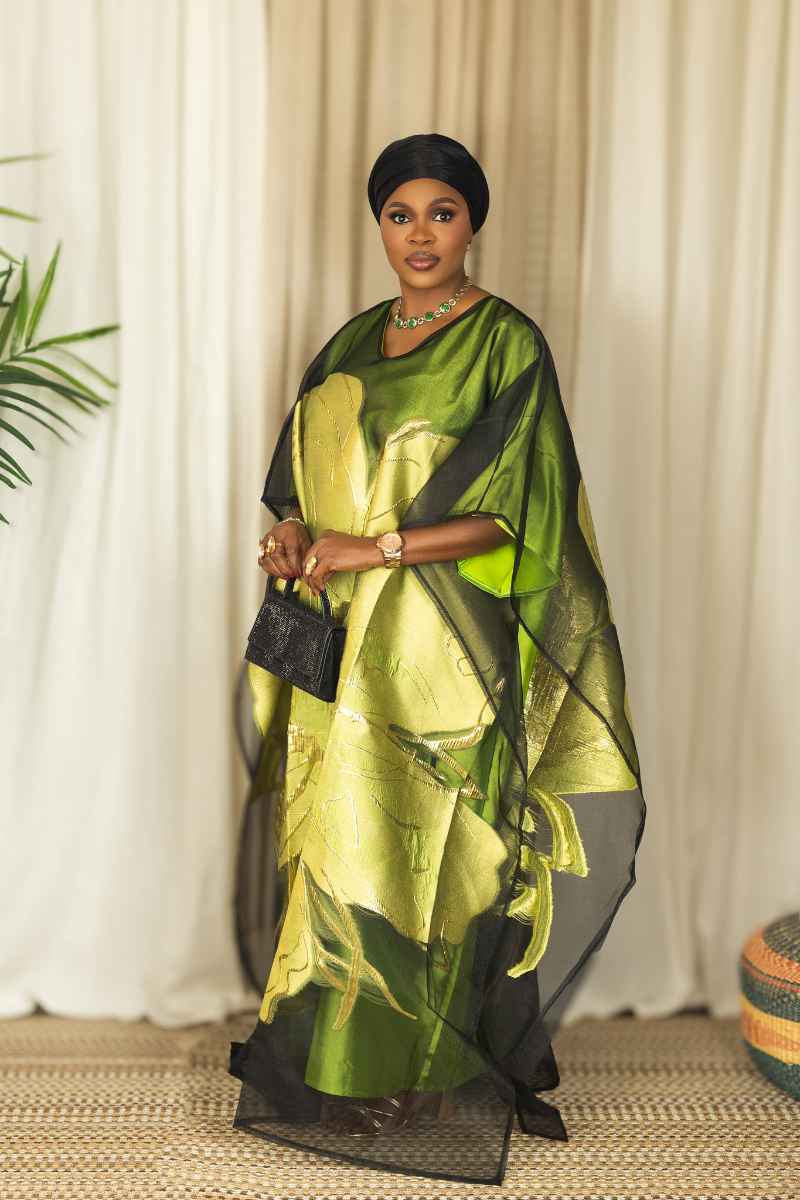 3D ORGANDI OLIVE