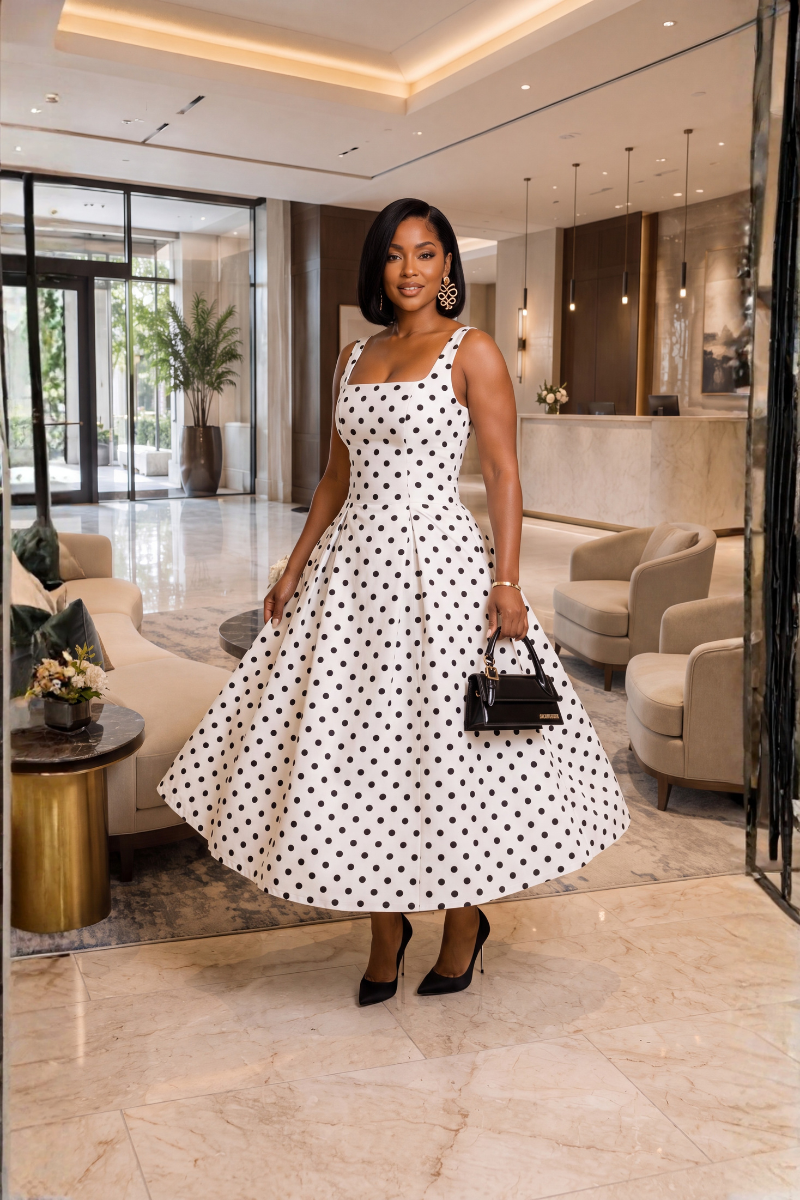 Alexia Polka Dot Dress