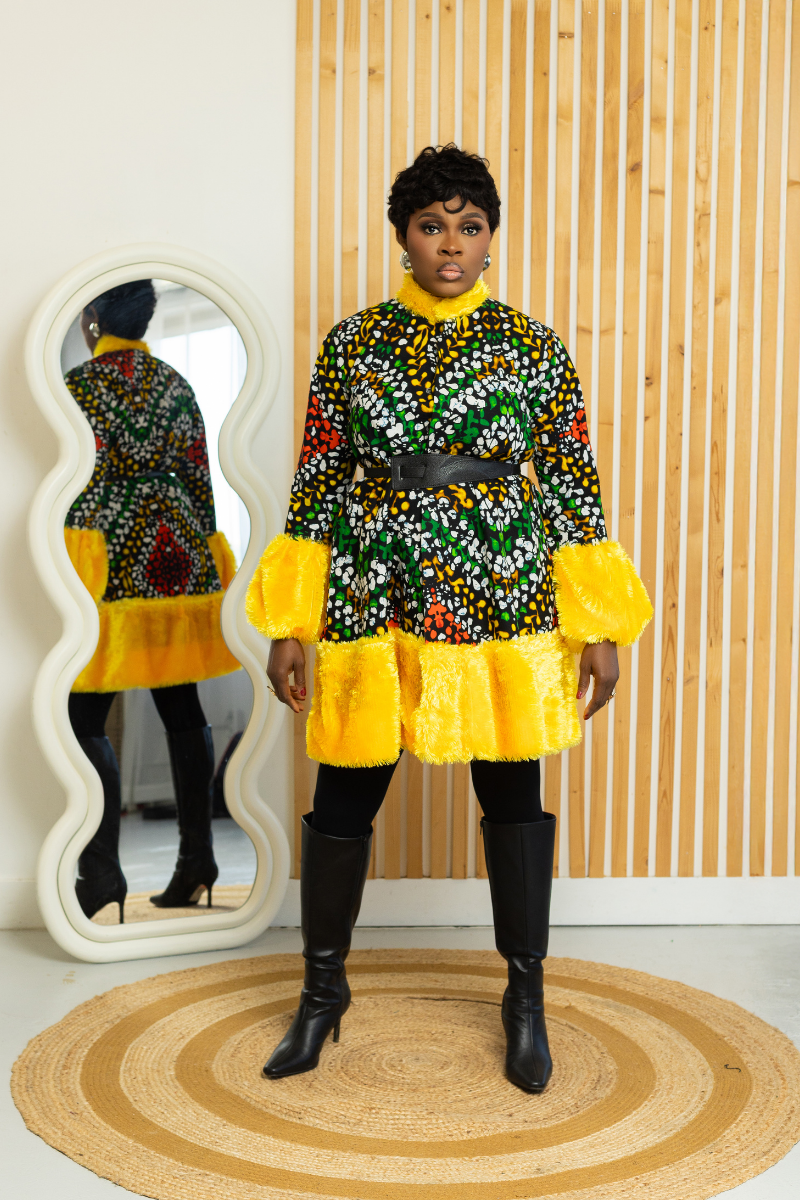 MOODSET ANKARA FUR DRESS