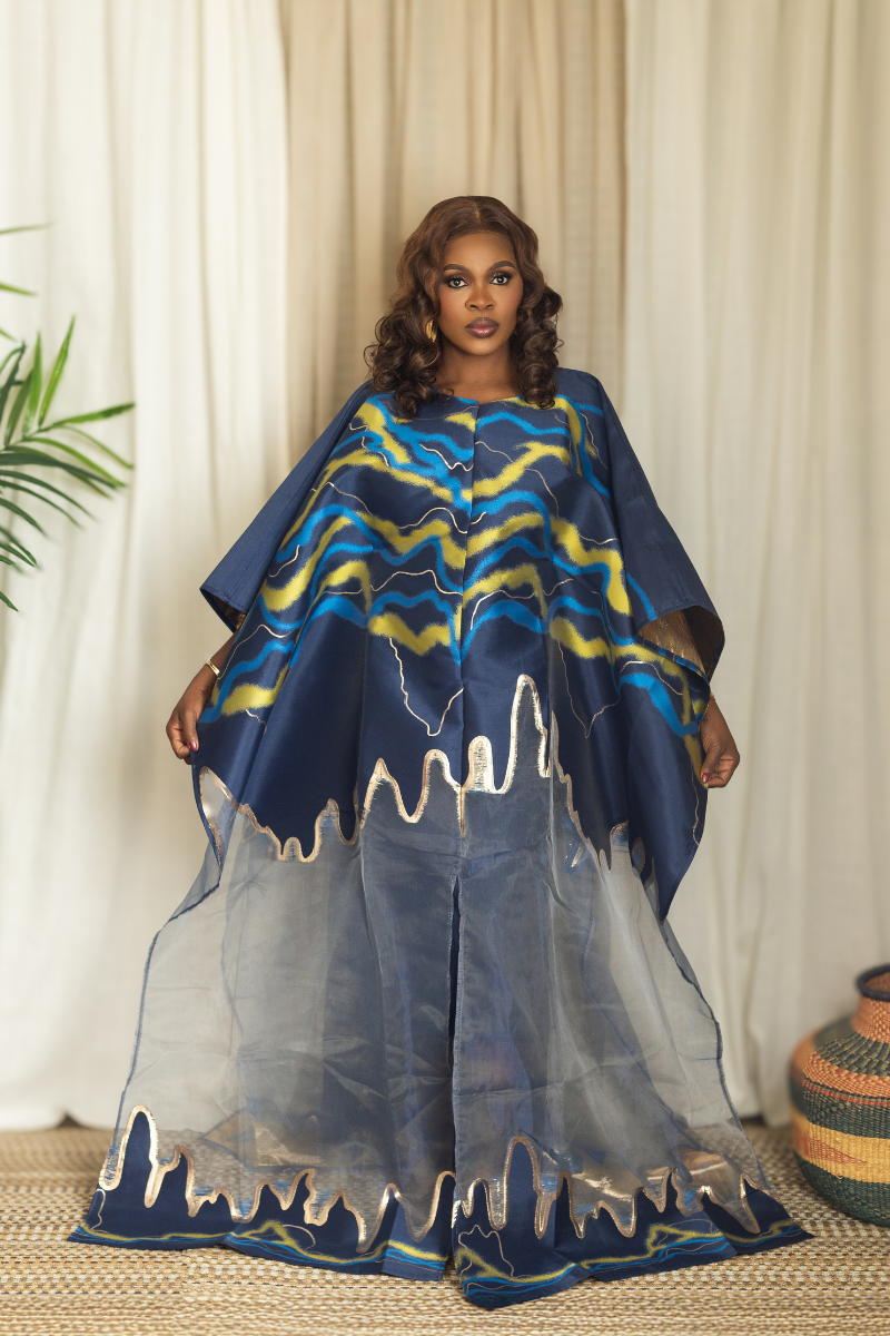 BIG WOMAN NO STRESS BOUBOU BLUE