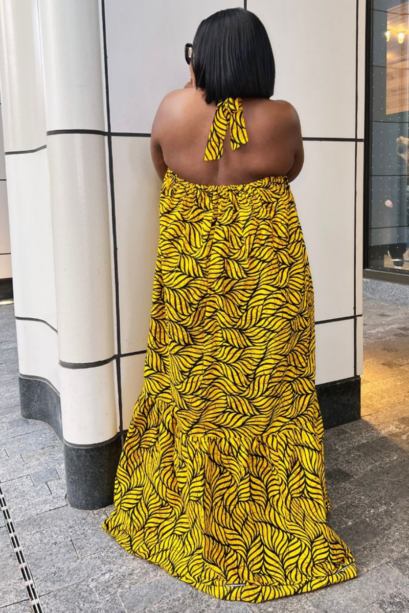 MIKAYLA AFRICAN PRINT MAXI DRESS 1