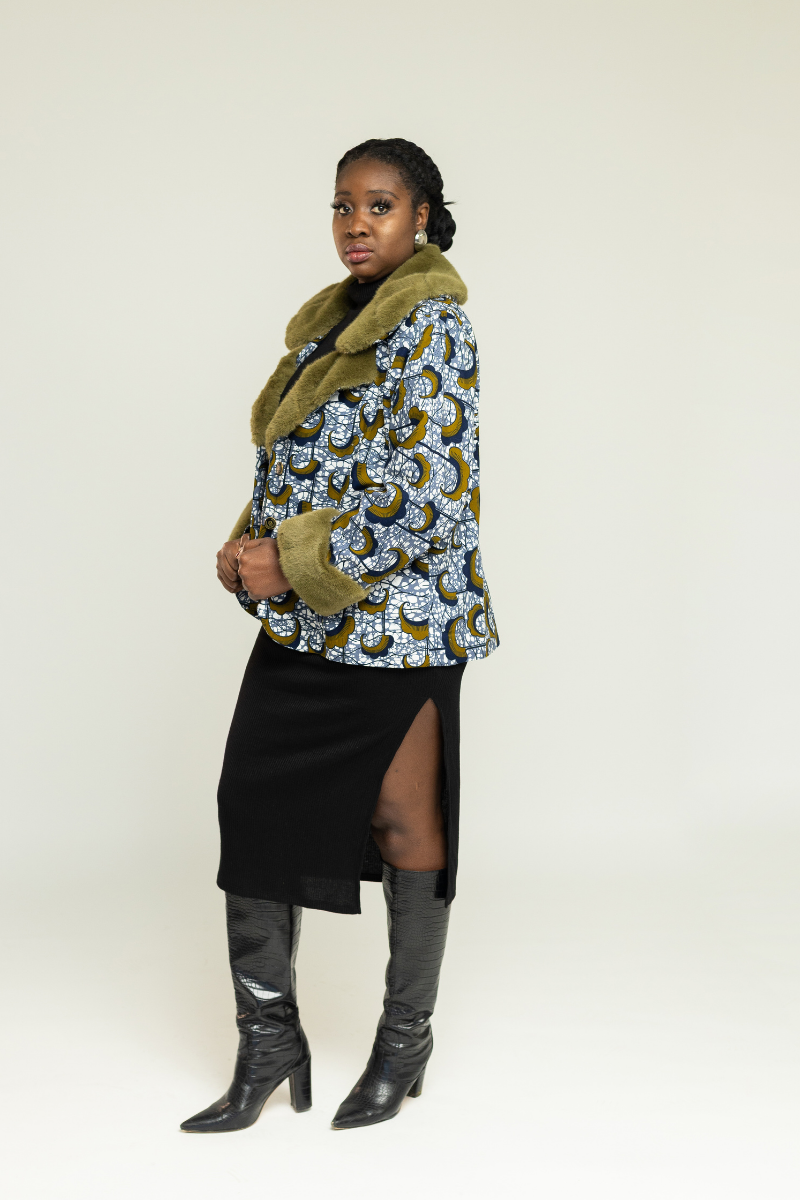 JILLIAN ANKARA FUR JACKET