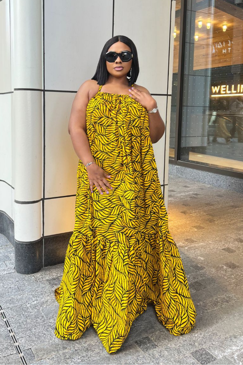 MIKAYLA AFRICAN PRINT MAXI DRESS 1