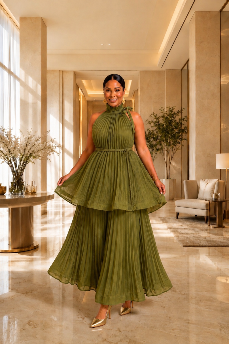 Olive Muse Dress