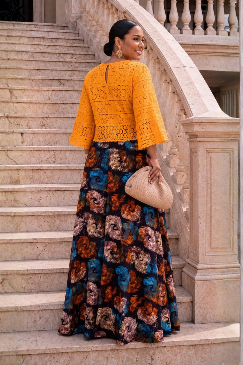 Ola Cropped Set /ORANGE