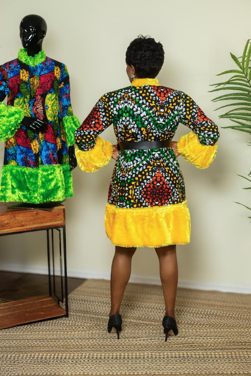 JASMINA ANKARA FUR DRESS