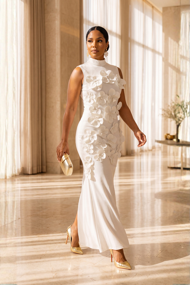 Whispering Petals Dress