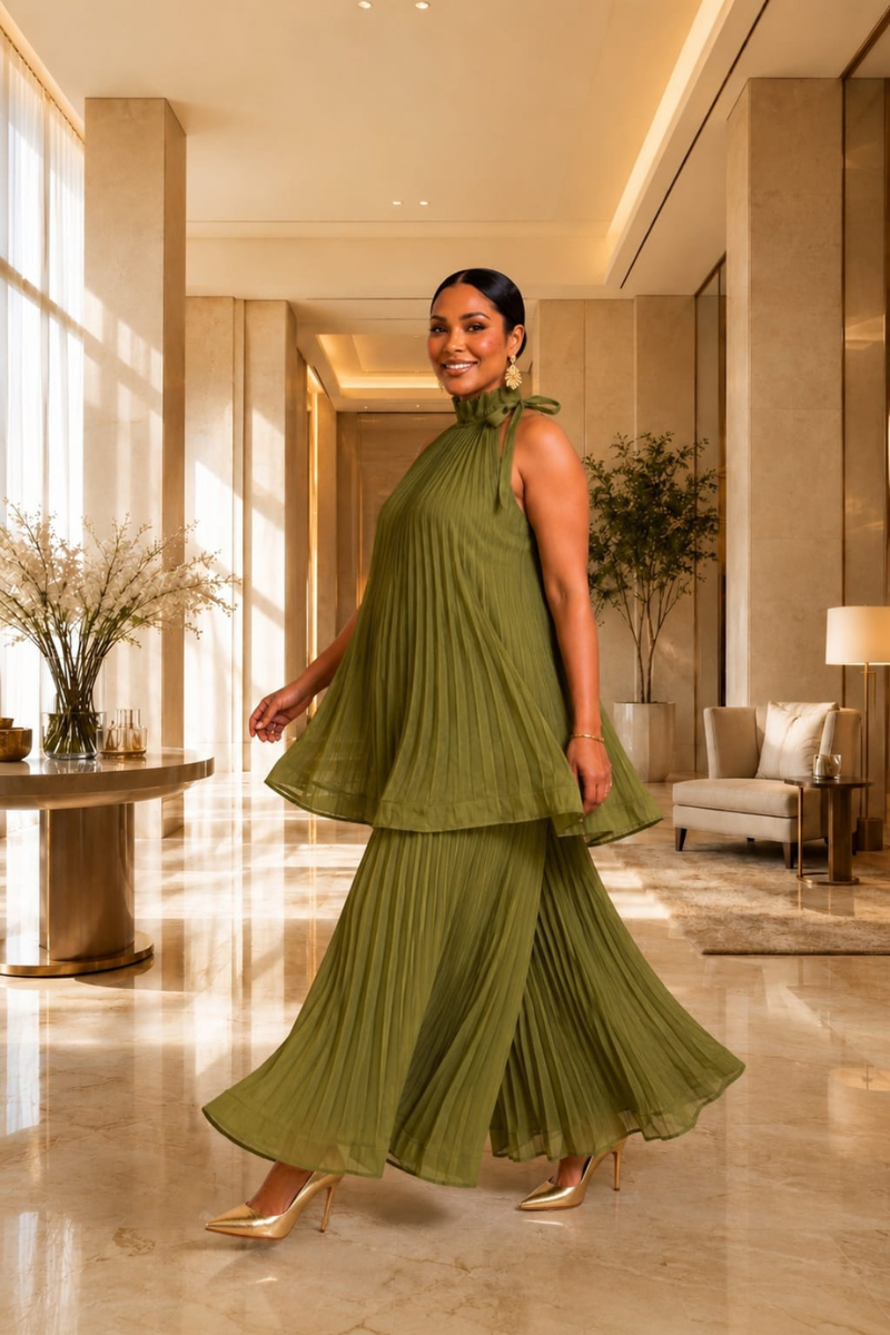 Olive Muse Dress