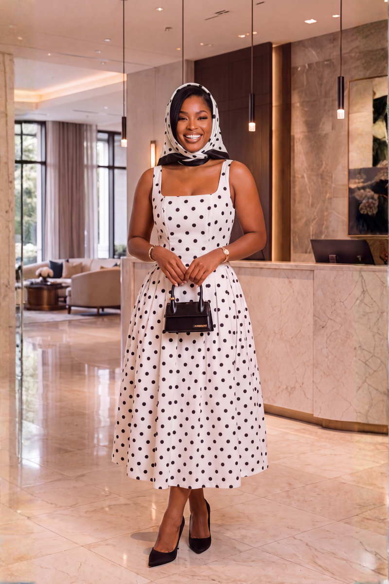 Alexia Polka Dot Dress