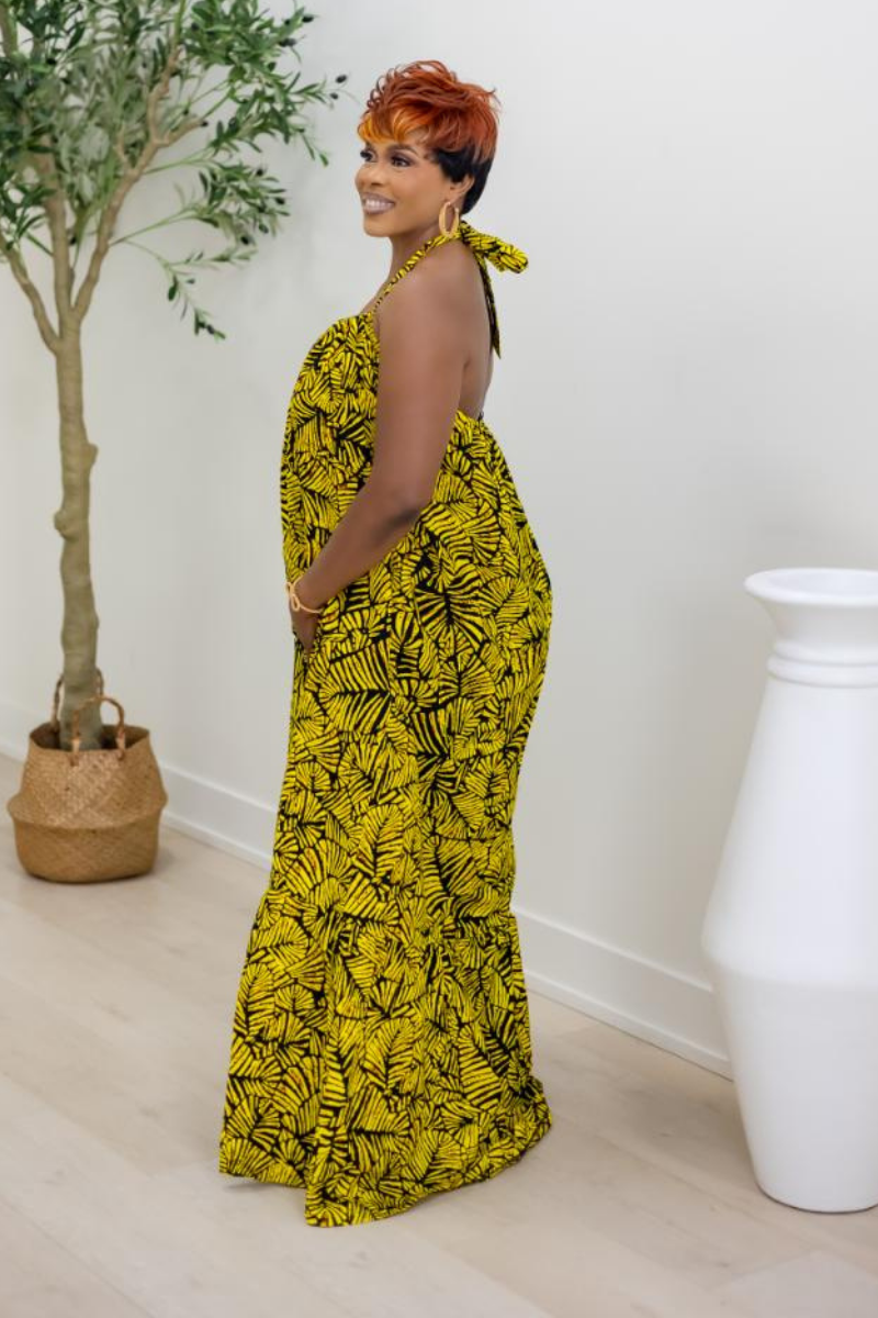 Mikayla African Print Dress