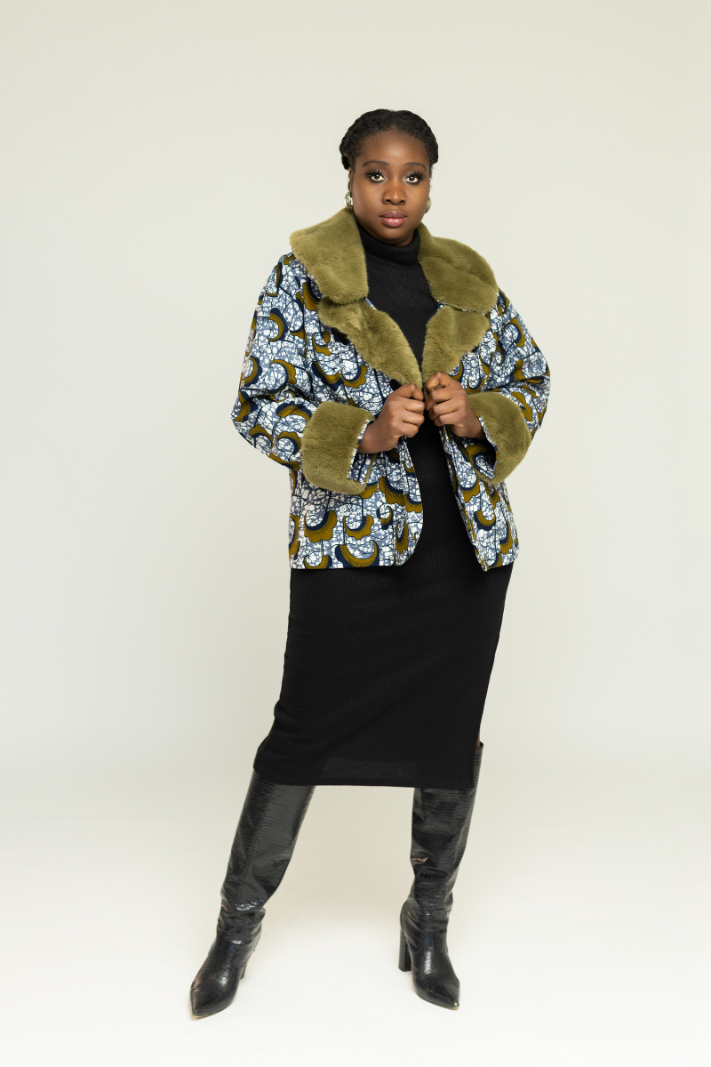 JILLIAN ANKARA FUR JACKET