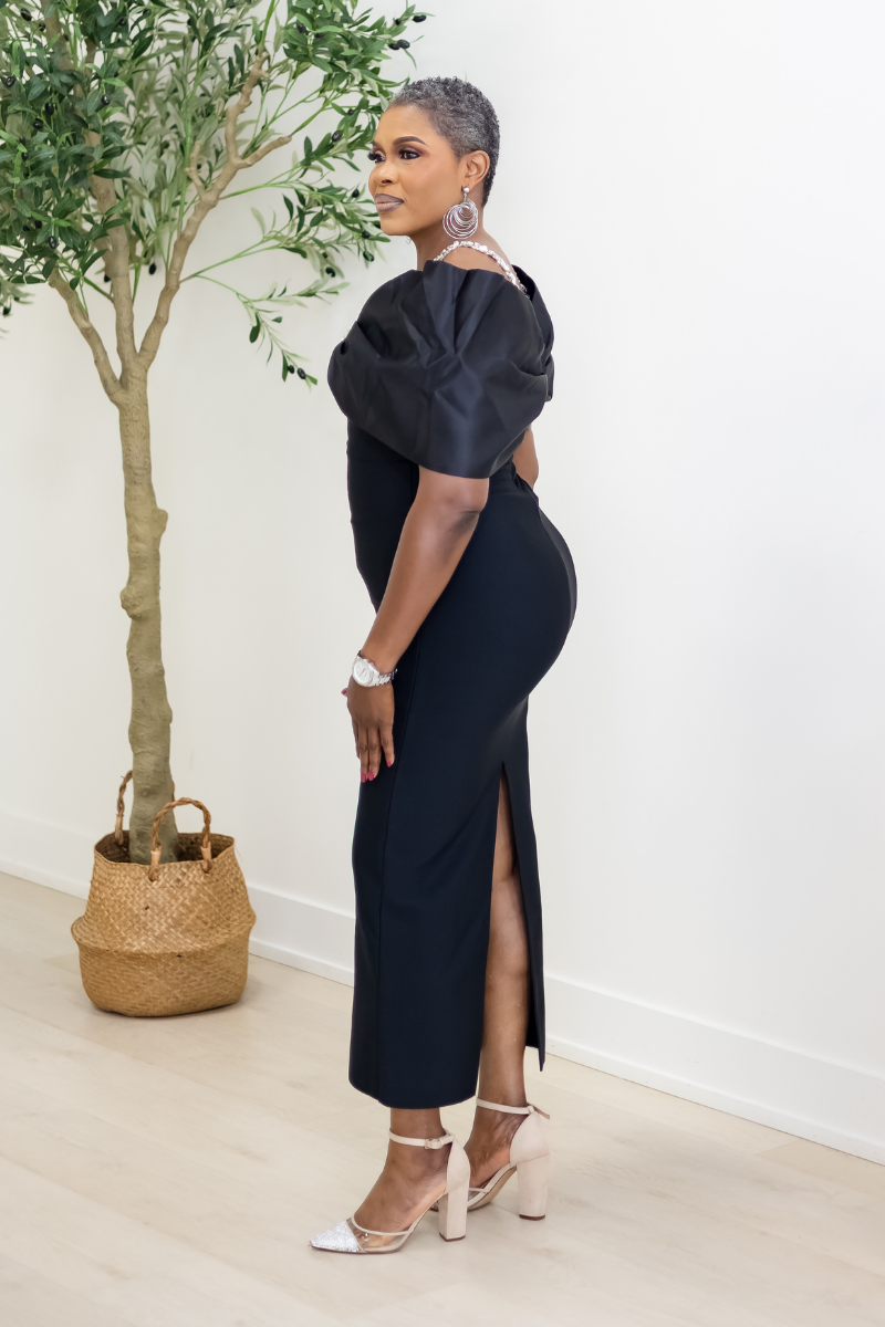 LA REINE  CRYSTAL BANDAGE DRESS