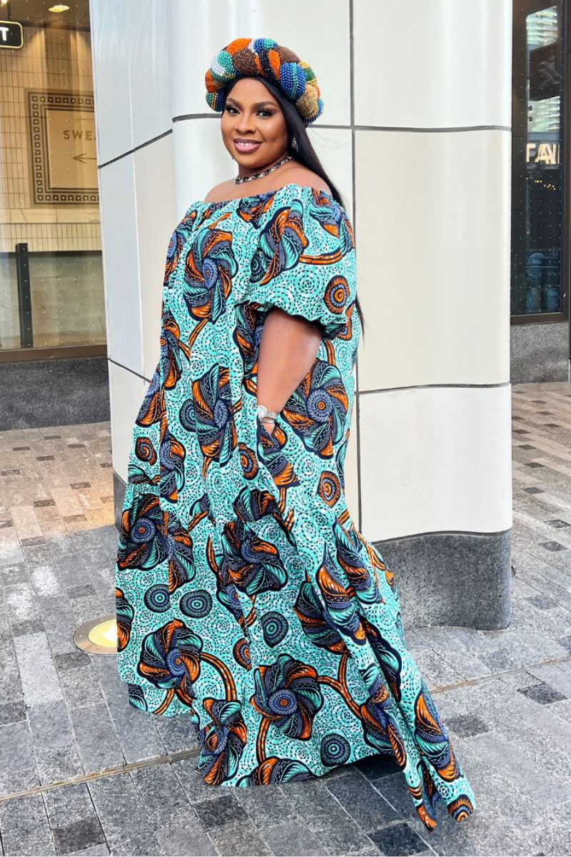 Jojo African Print Dress