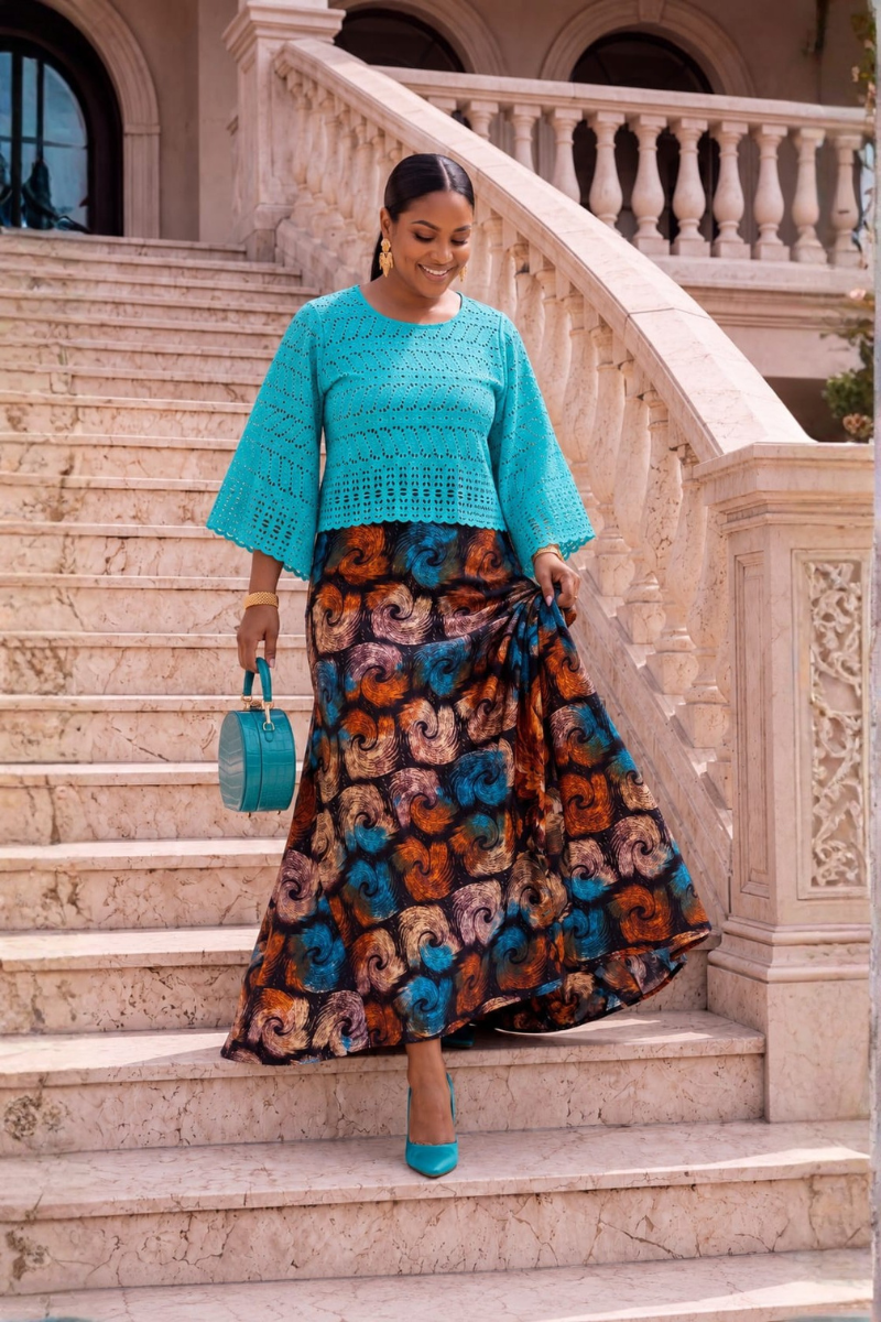 Ola Cropped Set /TEAL