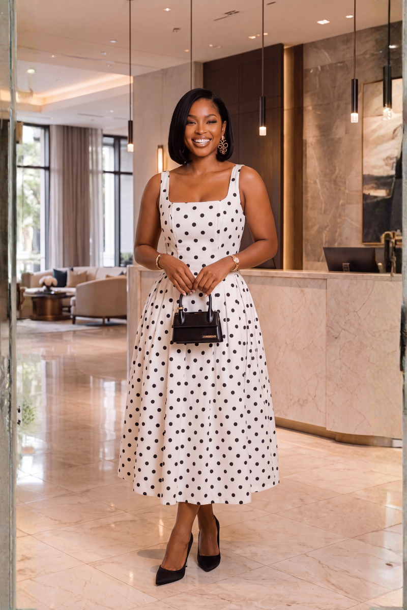 Alexia Polka Dot Dress