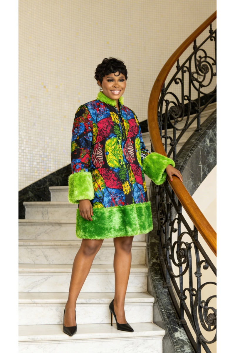 JAZMINA ANKARA FUR DRESS