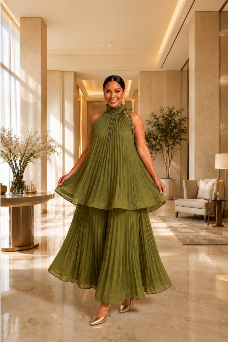 Olive Muse Dress