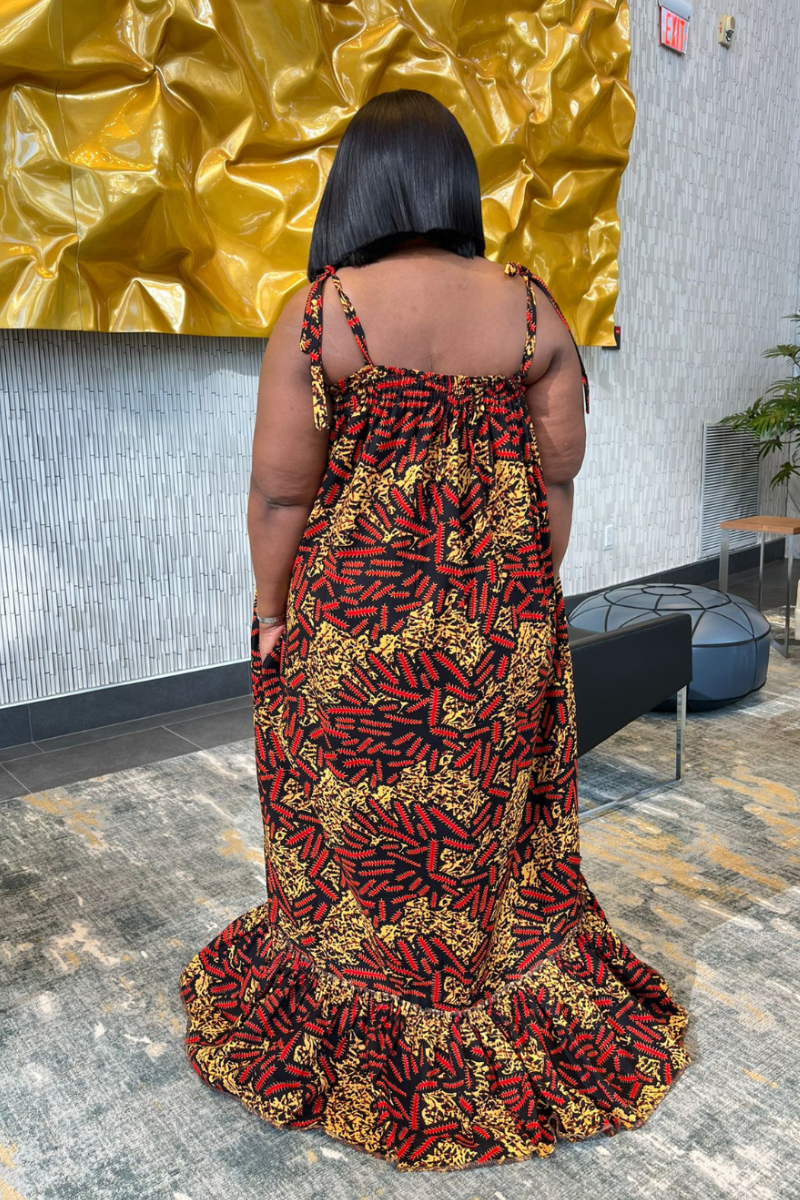 Cocoa Sun African Print Dress