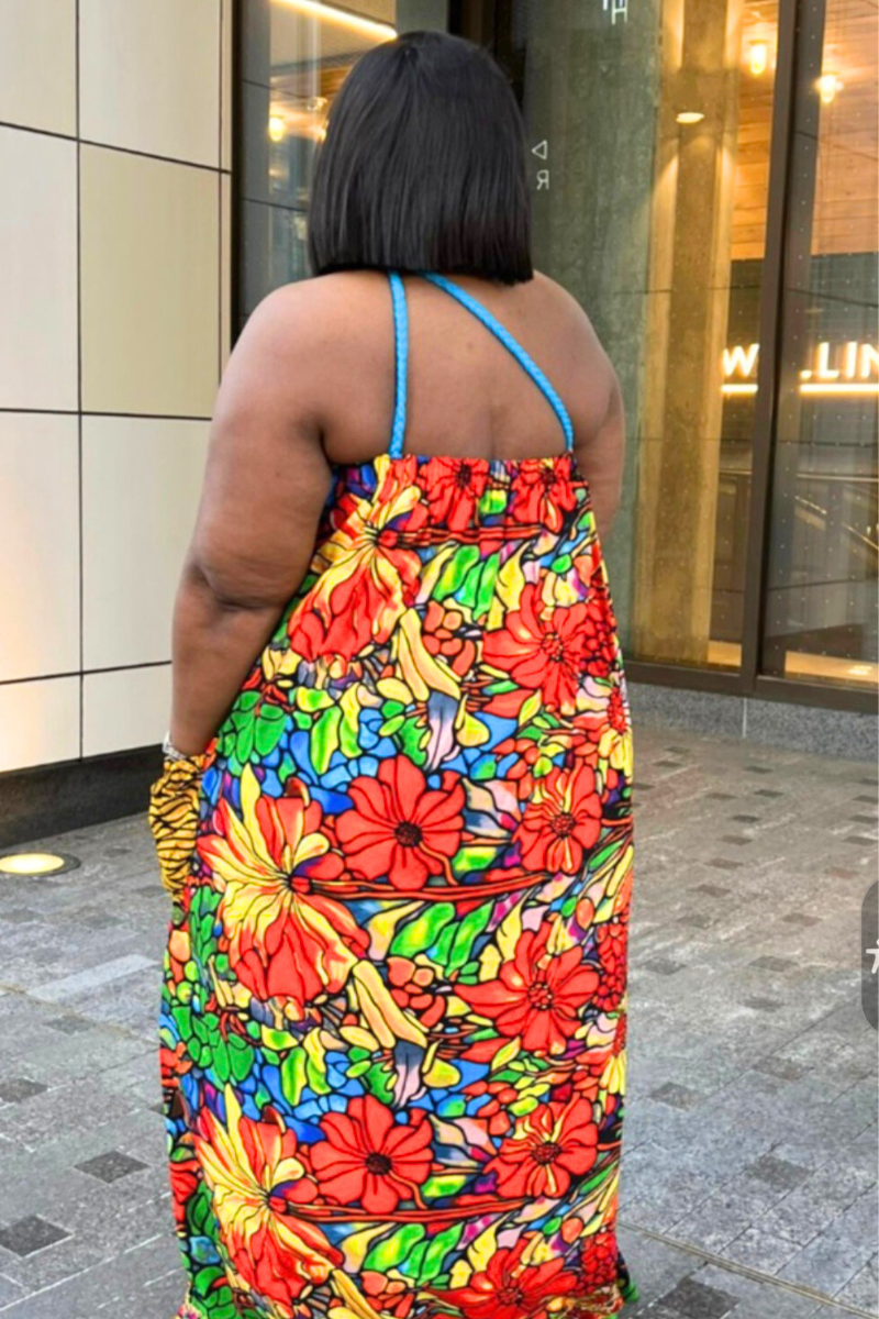 Olivia African Print Dress