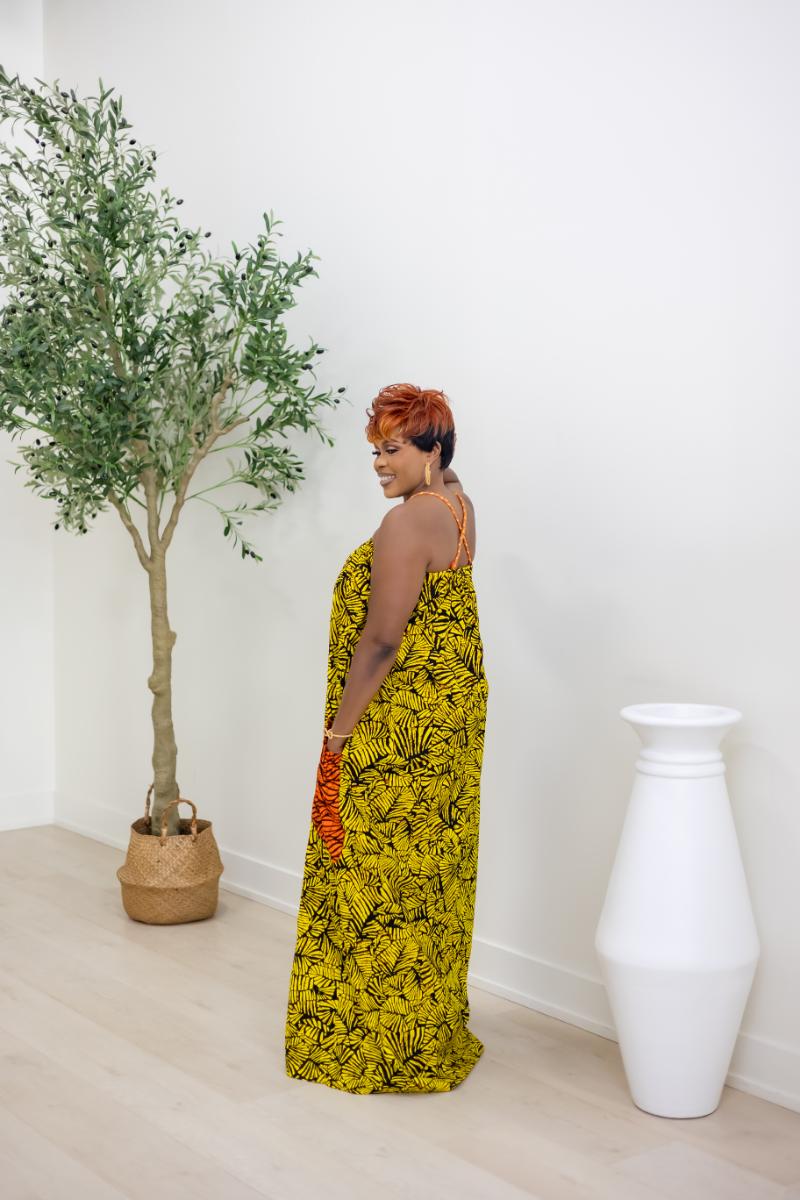 ALERO AFRICAN PRINT MAXI DRESS